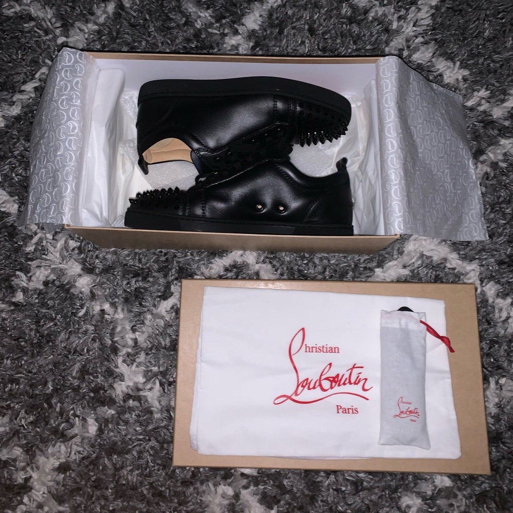 Christian Louboutin
Men's Louis Junior Spiked Low-Top Sneakers